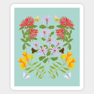 Folk retro florals Magnet